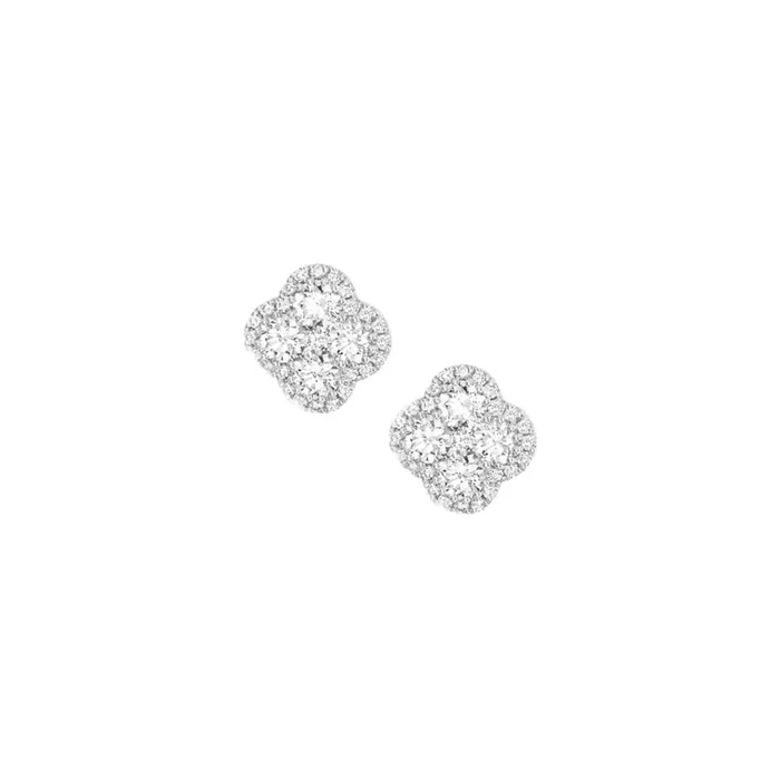 Diamond Precious Pastel Clover Studs