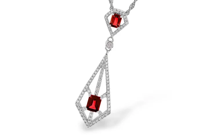 Diamond Ruby Necklace