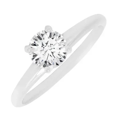 Diamond Solitaire Engagement Ring in 14kt White Gold (5/8ct)