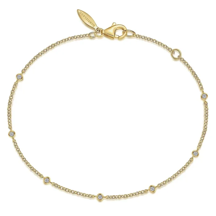 Diamond Stations Chain Bracelet