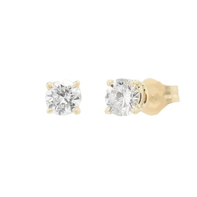 Diamond Stud Earrings in 14kt Yellow Gold (1/3ct tw)