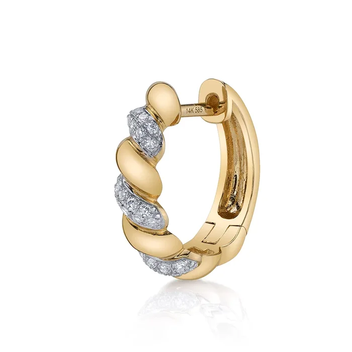 Diamond Twist Hoop