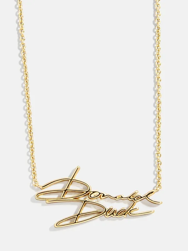 Disney Character Signature Necklace – Donald Duck