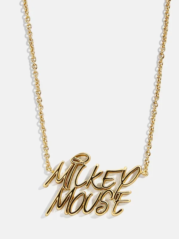 Disney Character Signature Necklace – Mickey Mouse