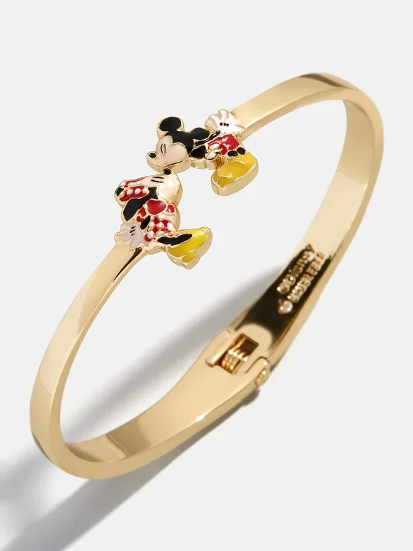 Disney Mickey & Minnie Mouse Kissing Cuff Bracelet – Mickey Mouse & Minnie Mouse