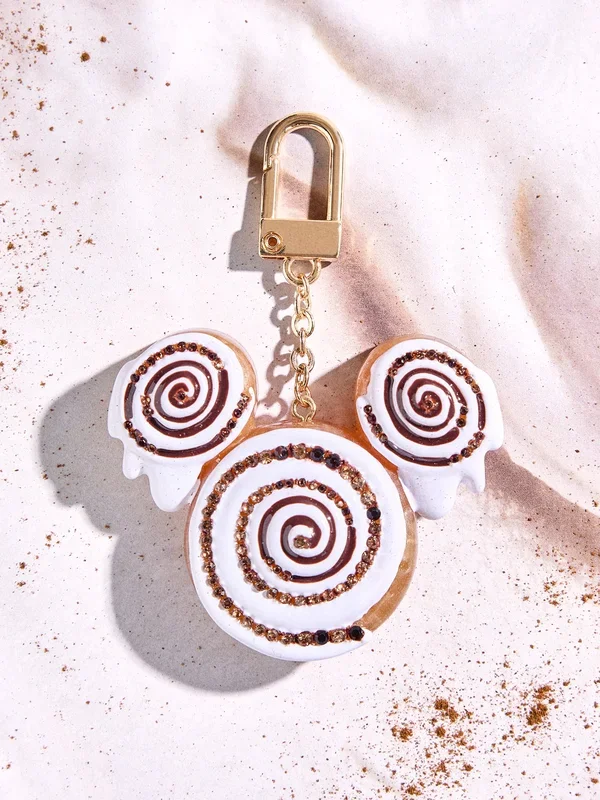 Disney Mickey Mouse Cinnamon Roll Bag Charm – Disney Cinnamon Roll Bag Charm