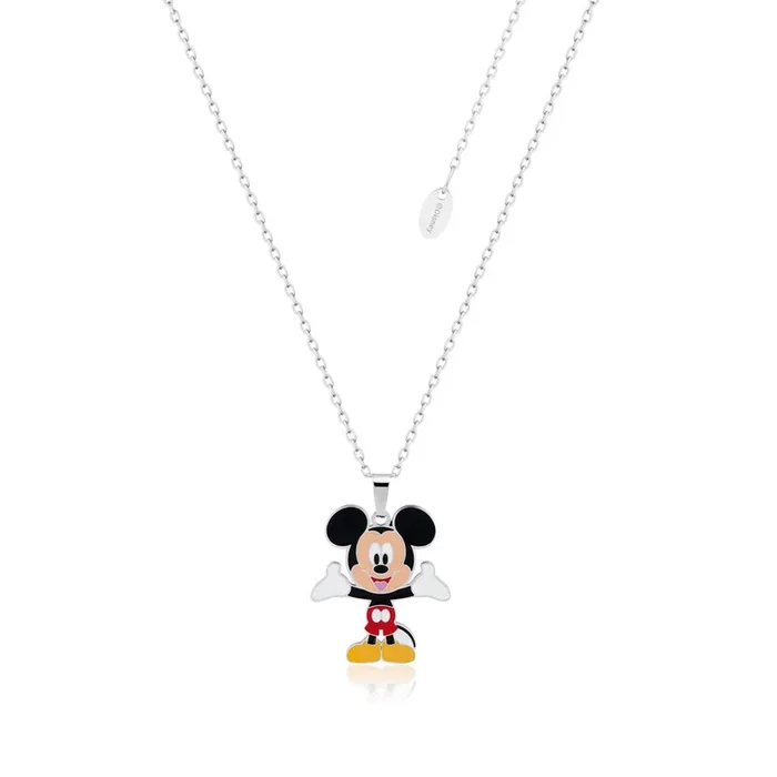Disney Stainless Steel Mickey Pendant On Chain