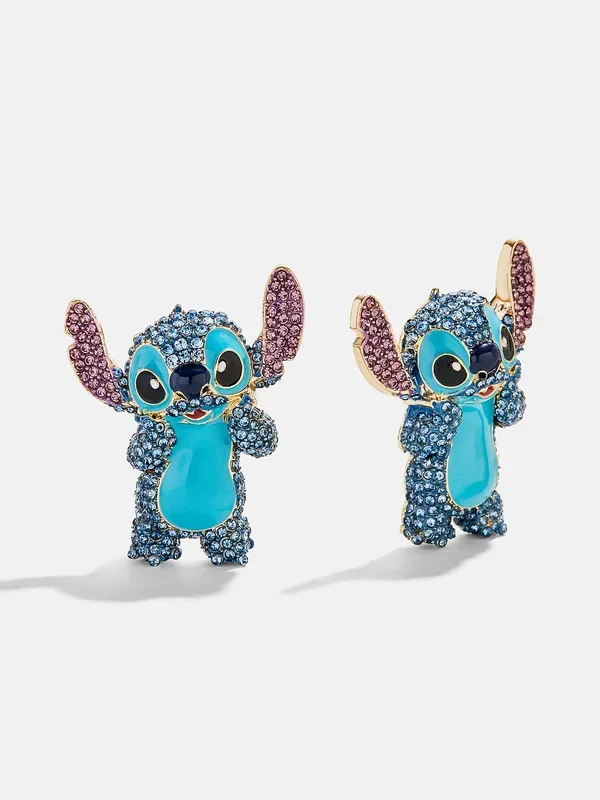 Disney Stitch Statement Stud Earrings – Blue