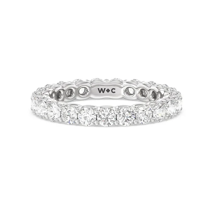 Dome Basket Diamond Eternity Ring