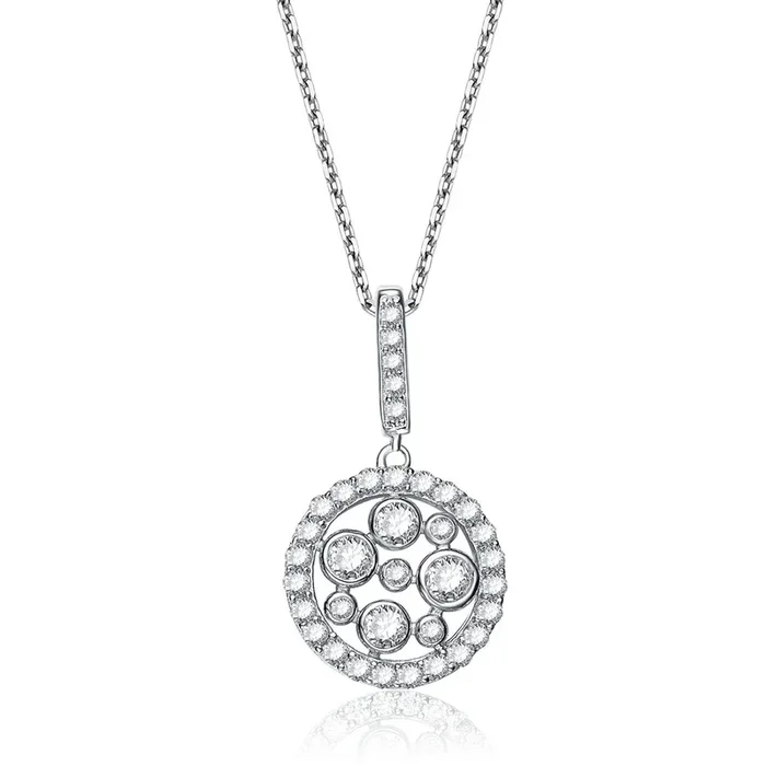 Dominique Round Drop Pendentif Necklace