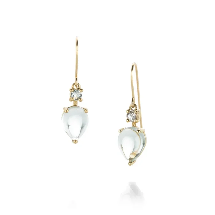 Double Aquamarine Earrings