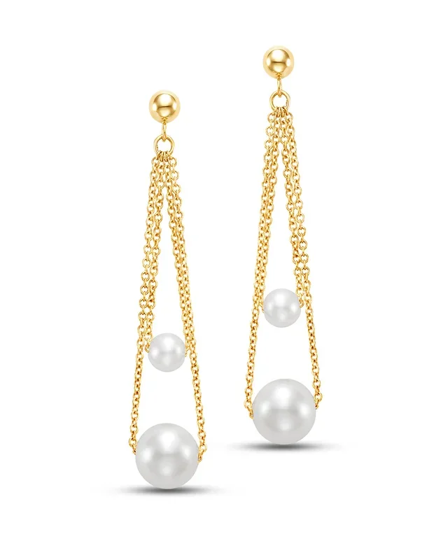 Double Chain Drop Earrings