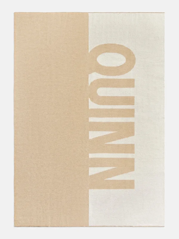 Down The Line Custom Blanket – Beige/White