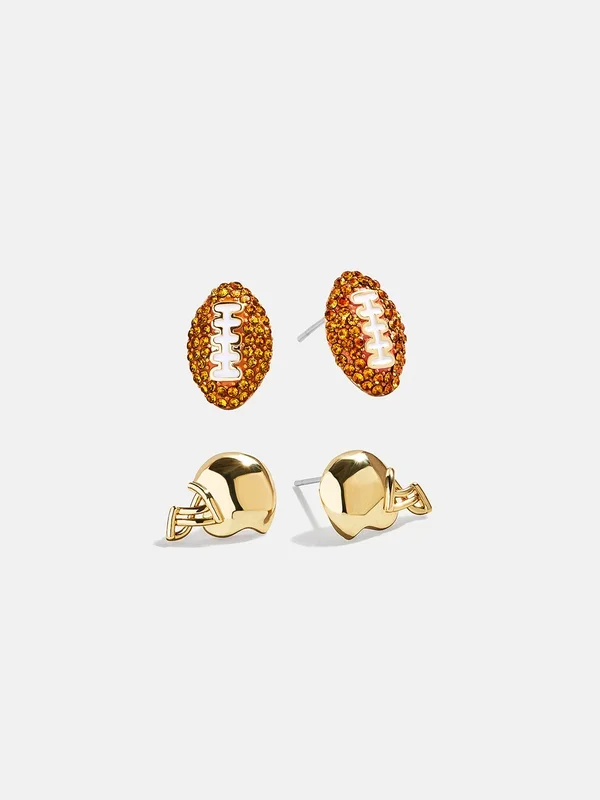 Draft Pick Earring Set – Football