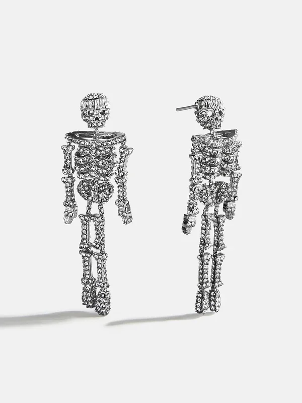 Drop Dead Hottie Earrings – Mini Silver