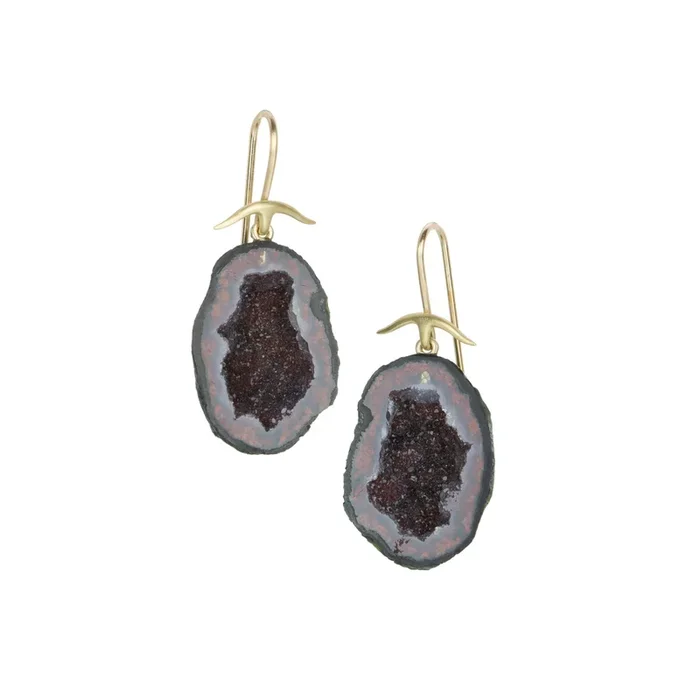 Drusy Geode Earrings