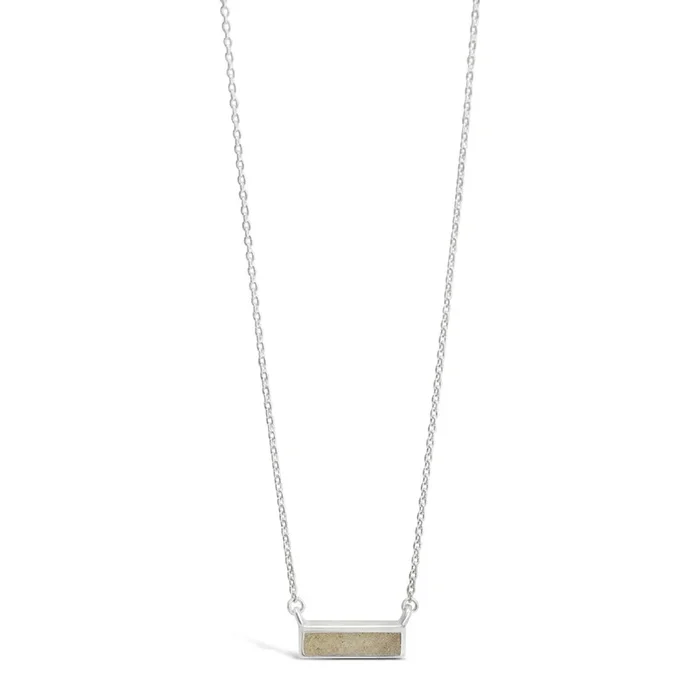 Dune Jewelry Sterling Silver Delicate Dune Bar Necklace