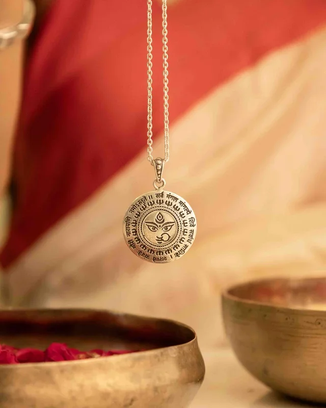 Durga Maa Mantra Auspicious Necklace