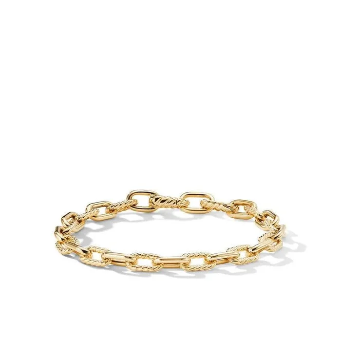 DY Madison® Chain Bracelet in 18K Yellow Gold, 6mm