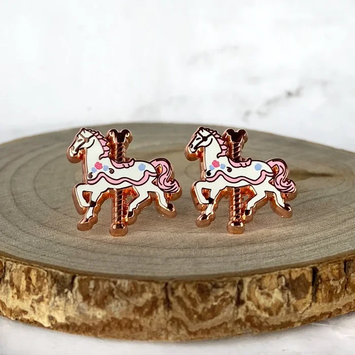 Earrings – Carousel Horse