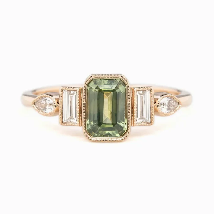 Edith Ring, 1.32ct Montana Sapphire