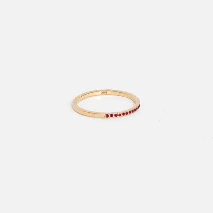 Eile Ring with Rubies