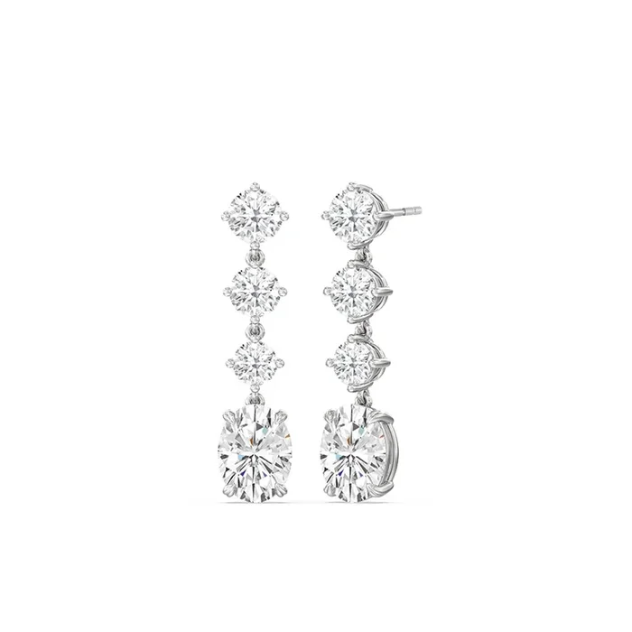 Elegance Oval Dangler Earrings