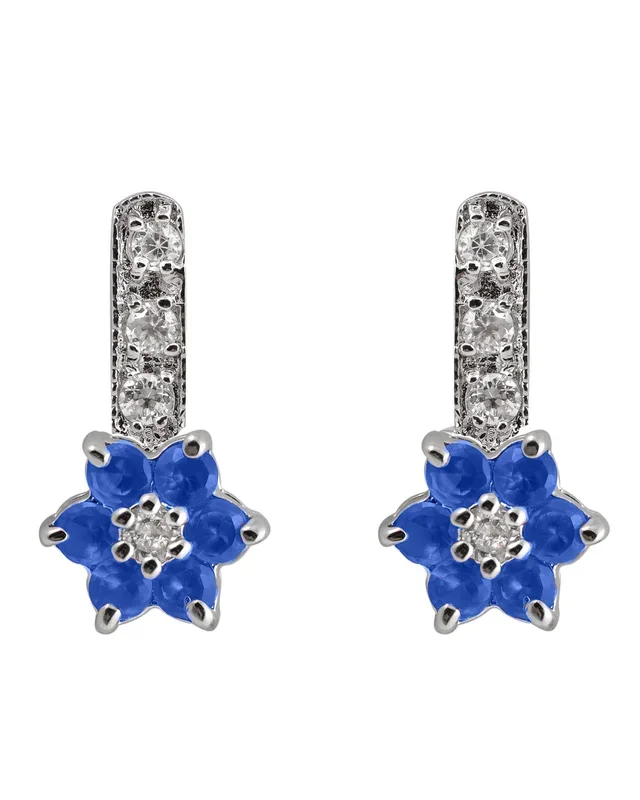 Elie Dangle Blooming Flower Earrings