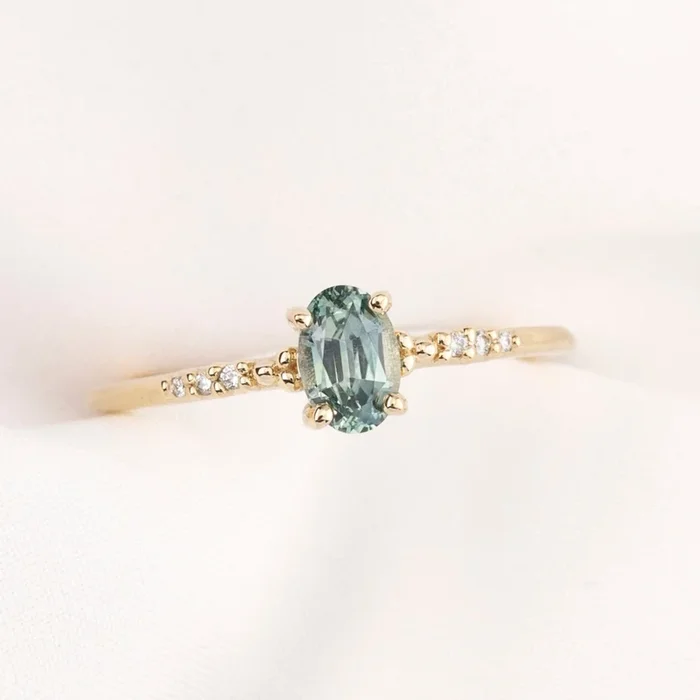 Eloise Ring, 0.60ct Montana Sapphire