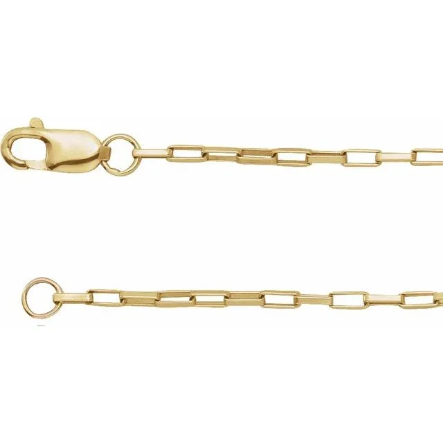 Elongated box chain