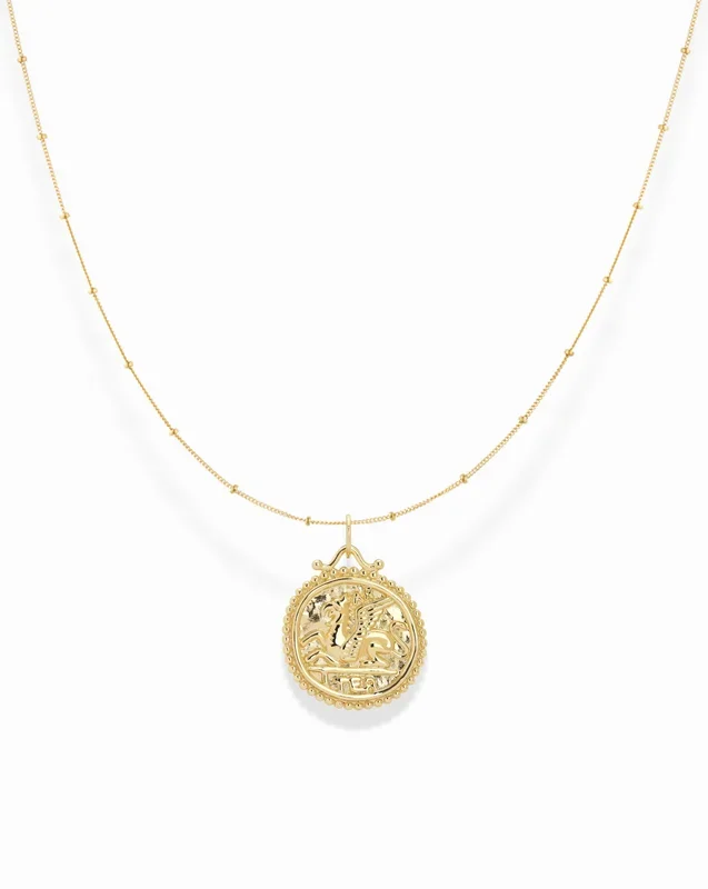 Elsa Coin Pendant Necklace