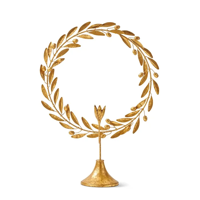 Embossed Laurel Leaf Candleholder