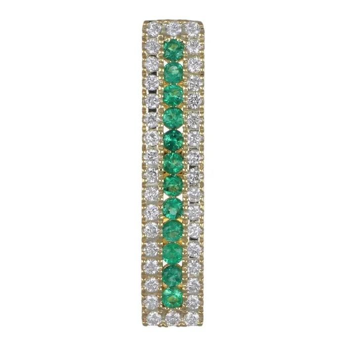 Emerald Pendant (Emerald 0.16 cts. White Diamond 0.21 cts.)