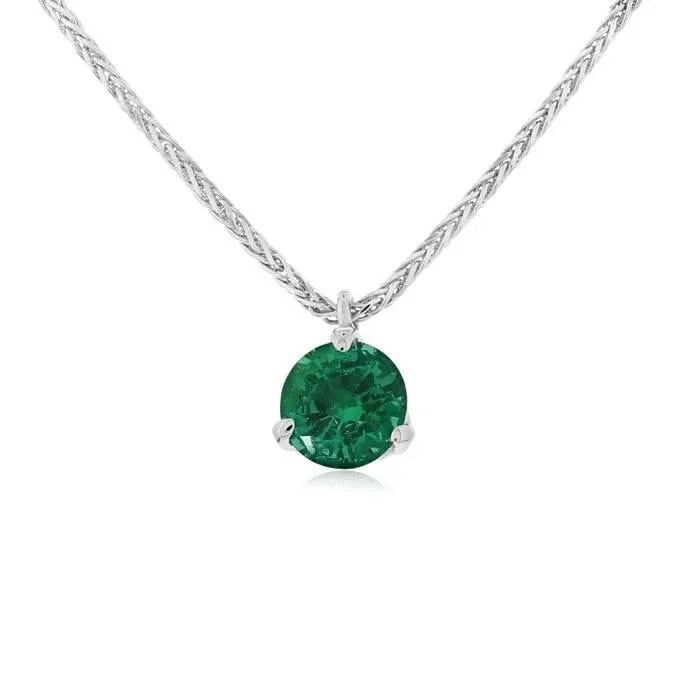 Emerald Pendant Necklace