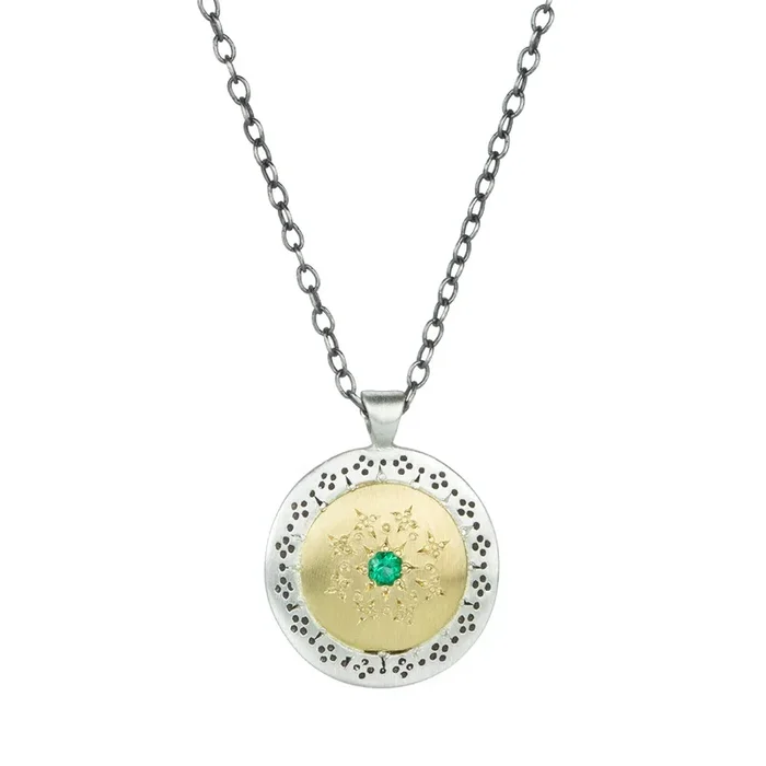 Emerald Seeds of Harmony Pendant Necklace