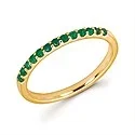 Emerald Stack Ring