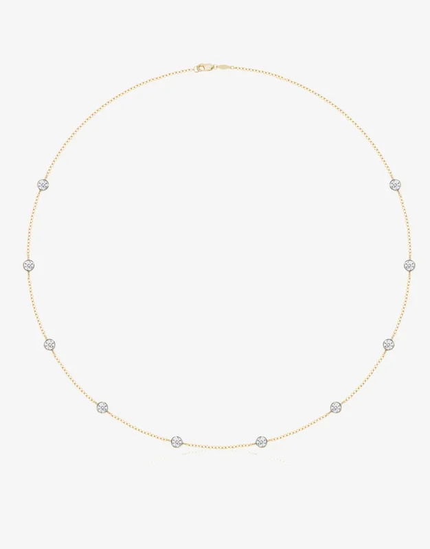 Emily Diamond Two Toned Necklace