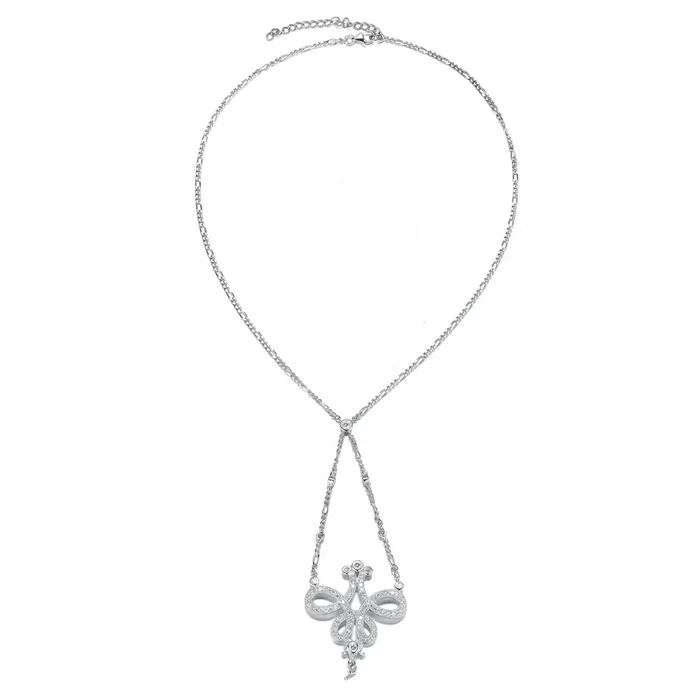 Emma Zirconia Accent Pendant Necklace