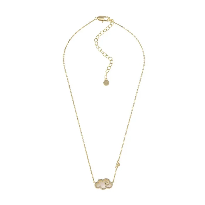 Emporio Armani Gold Plated Brass Sentimental Pendant With Chain