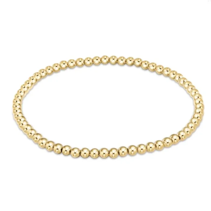 enewton 5.5″ egirl Classic Gold 3mm Bead Bracelet