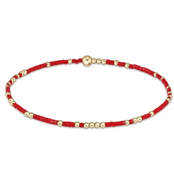 enewton 5.5″ egirl Hope Unwritten Bracelet – Bright Red