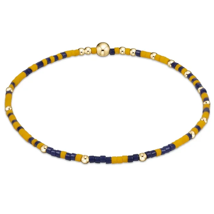 enewton 6.25″ Gameday Hope Unwritten Bracelet – Golden Yellow Matte Navy