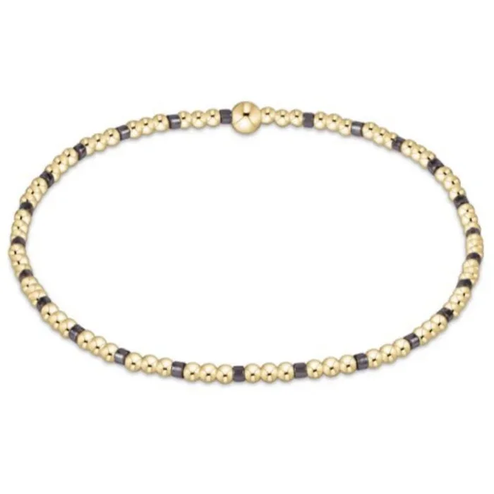 enewton 6.25″ Hope Sincerity Pattern 2mm Bead Bracelet – Taupe With A Twist