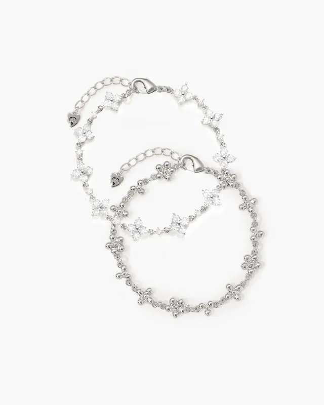 Ensemble de Bracelets Hot Stuff Argentés