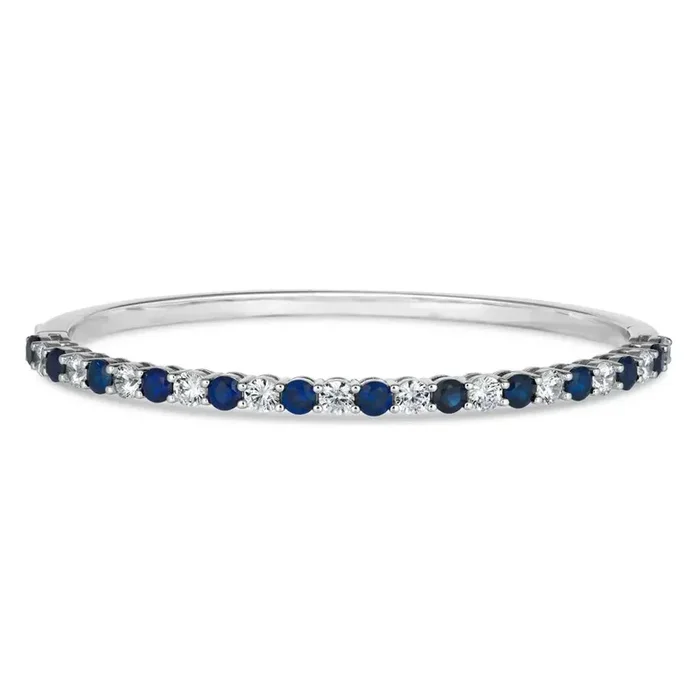 Envy Classic Bangle Bracelet in Blue Sapphire