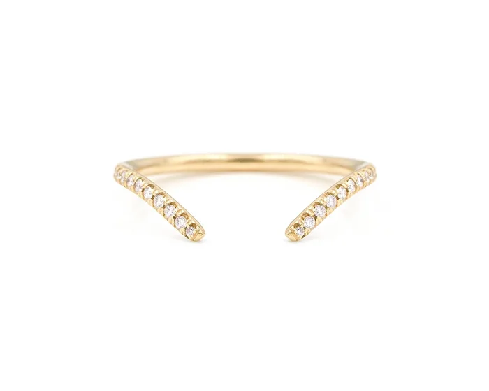 Equilibrium Open Pavé Band (Ready to Ship Size 6.5)