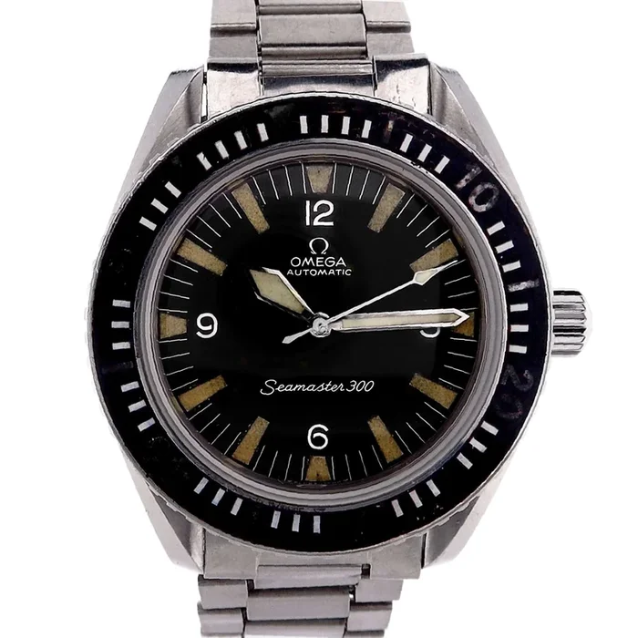 Estate Omega Gents Stainless Steel Seamaster 300 with Black Dial C. 1969 – 165.02
