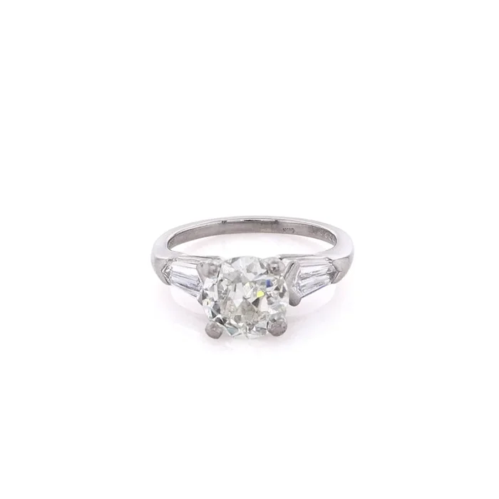Estate Platinum Diamond Engagement Ring