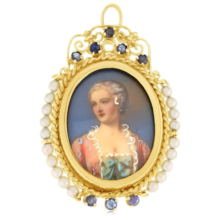 Estate Portrait Brooch or Pendant