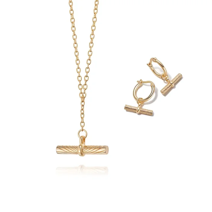 Estée Lalonde Must-Have T Bar Layering Set 18ct Gold Plate